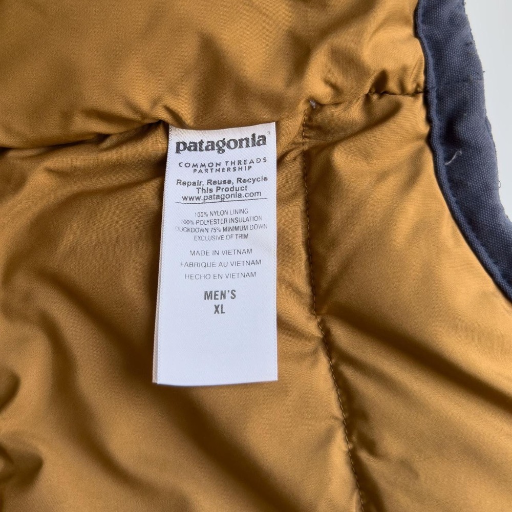 Eco Patagonia Bivy Puffer Hiking Camping Gorpcore Down Vest XL - Picture 8 of 8